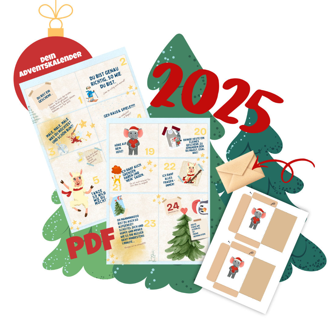 Yoginies Adventskalender 2025 (Achtsamkeits-Adventskalender für Kinder)